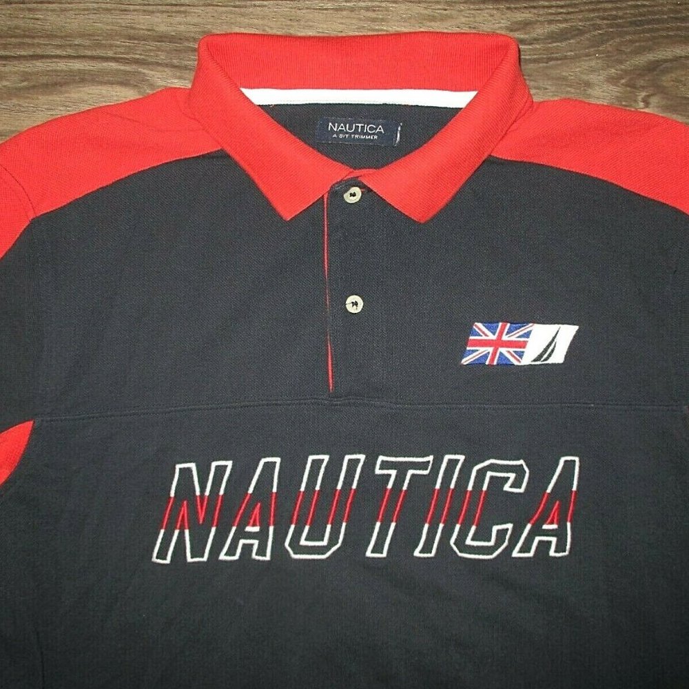 Nautica Great Britain Polo Shirt LARGE - Picture 2 of 5